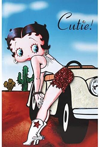 Betty Boop Blank"3-D" Greetings Card Selection with Envelope (Stepping Out) in Saudi Arabia