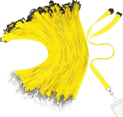 Patelai 60 PCS Breakaway Lanyards with J Hook Bulk Flat لشارات الهوية شارة الشحمة الشحرية. in Saudi Arabia