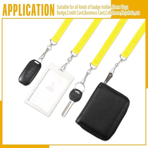Patelai 60 PCS Breakaway Lanyards with J Hook Bulk Flat لشارات الهوية شارة الشحمة الشحرية. in Saudi Arabia