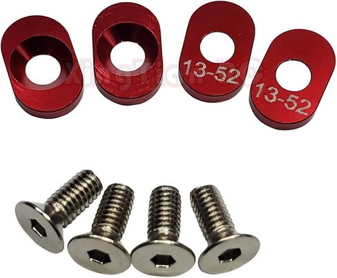 ترقيات سبيكة الألومنيوم تثبيت محرك قاعدة التعزيز محرك شباك لتراككساس 1/8 SLEDGE 95076-4 4PCS - الأحمر in Kuwait