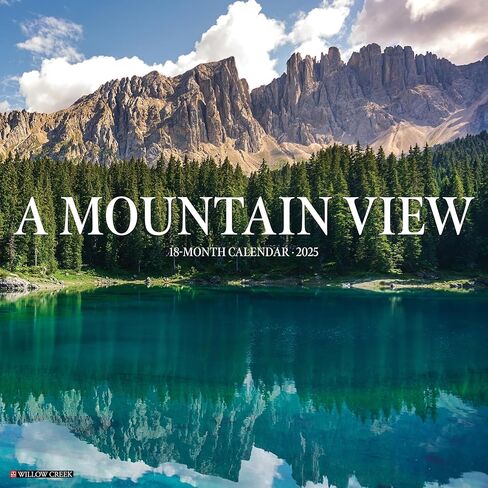 Willow Creek Press Mountain View Monthly 2025 Wall Calendar (12" x 12") in Saudi Arabia