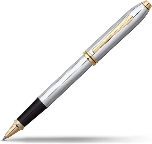 Cross Townsend Medalible Pen Rollerball Pen ، 23 قيراط مطلي بالذهب ، يشمل صندوق هدايا فاخرة in Kuwait