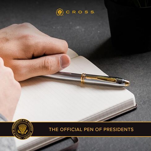 Cross Townsend Medalible Pen Rollerball Pen ، 23 قيراط مطلي بالذهب ، يشمل صندوق هدايا فاخرة in Kuwait