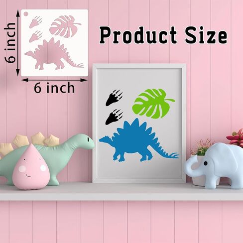 80 Pcs 6 x 6 Inch Stencils for Painting on Wood, Reusable Sea Ocean Creatures Mermaid Dolphin Shark Plastic Stencils DIY Craft Paint Template Set for Wall Home Decor in Kuwait