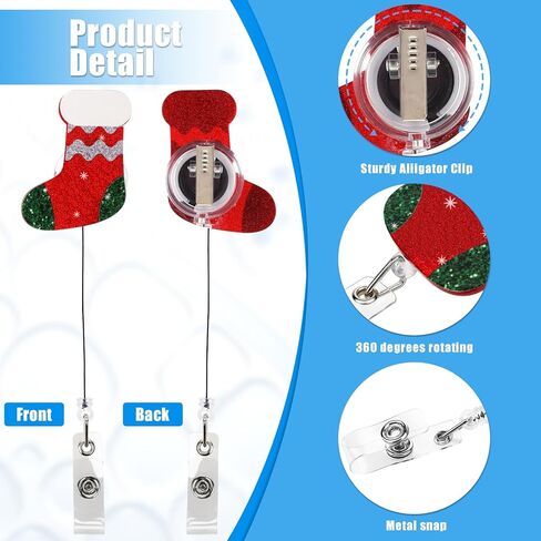 Nurse Badge Reel Retractable Bling Acrylic Nursing ID Card Alligator Clip Cute Glitter Rotatable Name Tag Holder for RN Obstetrics Dentistry Pediatrics Docter Students Teachers(Tooth) in Kuwait