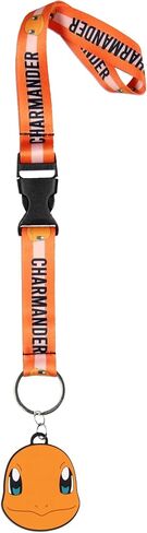 Pokemon Starter Pack Pikachu Charmander Squirtle Bulbasaur Wrist Strap Keychain Lanyard for Keys with 2" Charm Keychain Hand and Wrist Lanyard Strap ID Badge Holder in Saudi Arabia
