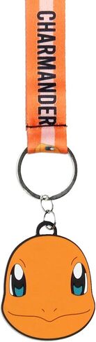 Pokemon Starter Pack Pikachu Charmander Squirtle Bulbasaur Wrist Strap Keychain Lanyard for Keys with 2" Charm Keychain Hand and Wrist Lanyard Strap ID Badge Holder in Saudi Arabia
