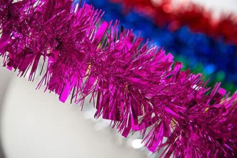 YYCRAFT Gold Metallic Twist Garland Tinsel Garland Christmas Tree Garland- 3" x 10 Yards in Kuwait