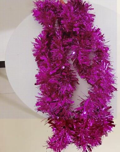 YYCRAFT Gold Metallic Twist Garland Tinsel Garland Christmas Tree Garland- 3" x 10 Yards in Kuwait