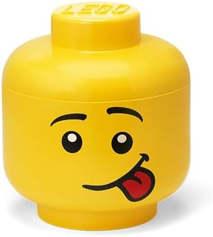 Room Copenhagen LEGO Storage Head (MINI) - BOY - Polypropylene Storage Box with Lid for Kids' Toy Storage Stackable Organizer and Fun Storage Solution in Saudi Arabia