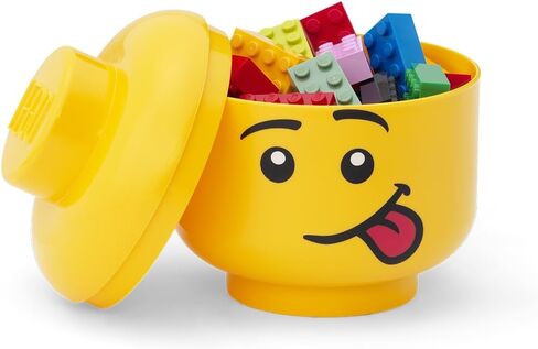 Room Copenhagen LEGO Storage Head (MINI) - BOY - Polypropylene Storage Box with Lid for Kids' Toy Storage Stackable Organizer and Fun Storage Solution in Saudi Arabia