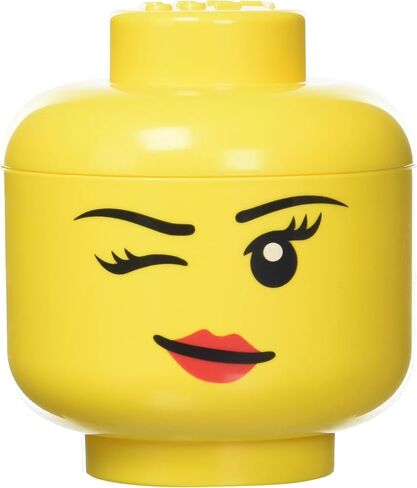 Room Copenhagen LEGO Storage Head (MINI) - BOY - Polypropylene Storage Box with Lid for Kids' Toy Storage Stackable Organizer and Fun Storage Solution in Saudi Arabia