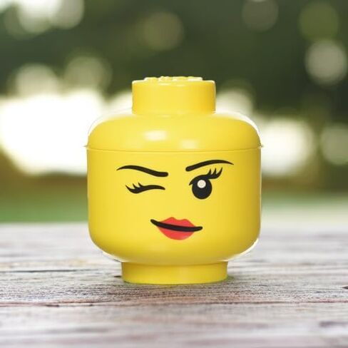 Room Copenhagen LEGO Storage Head (MINI) - BOY - Polypropylene Storage Box with Lid for Kids' Toy Storage Stackable Organizer and Fun Storage Solution in Saudi Arabia
