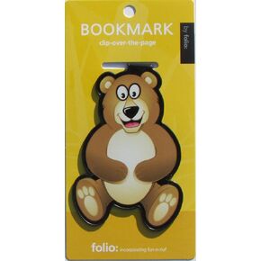 Teddy Bear Bookmarks (Clip-over-the-page) Set of 2 - Assorted colors