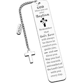 Bible Bookmark Baptism Bookmarks, Christian Gifts for Women Men, Religious Bookmarks Bible Gifts for Women, Easter Book Lovers Gift Bible Book Marks for Women