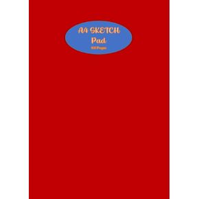A4 SKETCH PAD: A4 size 8.27 x 11.69 inches white paper Drawing book, Sketchbook, 100 Pages, 90 GSM , Ideal for Drawing, Art and Craft, Colour RED