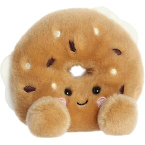 Aurora® Adorable Palm Pals™ Tony Everything Bagel™ Stuffed Animal - Fun Collectible Plush for Kids and Adult Collectors - Perfect for Decorating Rooms and Birthday Gifts - Brown 5 Inches