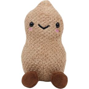 6.5inch Peanut Plush Toy Soft Stuffed Doll Smile Face Groundnut Plushies for Kids Gift