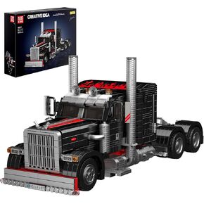 Mould King Semi Truck Toys Building Sets, Collectible Trucks Vehicle Trailer Model Build and Display, 10037 STEM Project Blocks Kits Decor for Adults and Boys Girls Kids Aged 14+ (1797 Pieces)