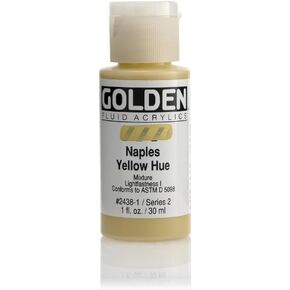 Golden Fluid Acrylic Paint 1 Ounce-Historical Naples Yellow Hue