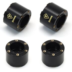 TREAL 1.0 Wheel Hubs Brass Owns 7mm Hex Hub Extension (4p) 7mm/9mm محولات توسيع متوافقة مع SCX24 TRX4M (9 ملم)