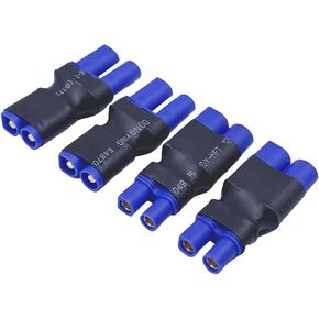 2Pairs EC3 to EC5 Male Female Connector Adapter for RC Lipo Battery Connectors