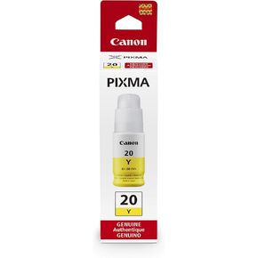 Canon GI-20 Yellow Ink Bottle, Compatible to PIXMA G6020 and G5020 MegaTank Printers