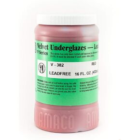 UNDERGLAZE Velvet V-382 RED Pint