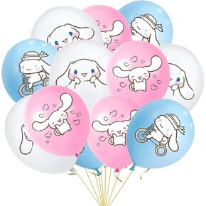 18Pcs Cute Party Decoration Balloons,Latex Balloon,Anime Theme Party Supplies,Kawaii Birthday Party Ballons