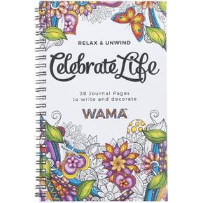 Ganz WAMA Celebrate Life Adult Coloring Book & Journal