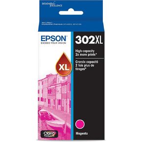 EPSON 302 Claria Premium Ink High Capacity Magenta Cartridge (T302XL320-S) Works with Expression Premium XP-6000, XP-6100