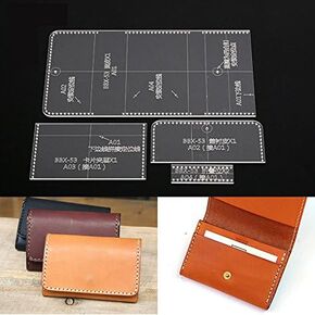 NW Card Holder Acrylic Template bag Leather Pattern Acrylic Leather Pattern Leather Templates for Card Bag