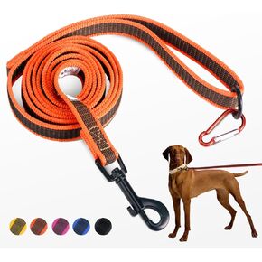 DKMambo 6FT Dog Leash with Anti-Slip Handle， 5/8 inch 3/4 Inch 1 Inch Wide Dog Training Leash for Small Medium and Large Dogs