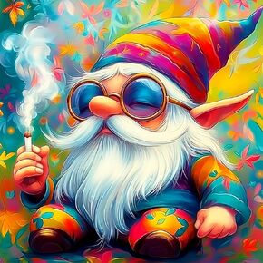 CEOVR Gnome Diamond Painting Kits for Adults, Diamond Art Dots 5D Full Drill DIY Gem Art, Adult Crafts Kits Arts and Crafts, Wall Decor for Home Office 12x12in