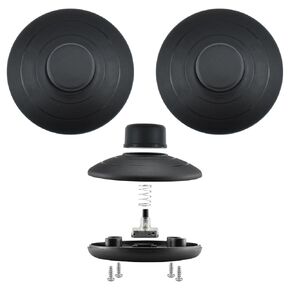 3 Pcs Floor Foot Switch, Round Black Inline Foot Pedal, Floor Lamp Foot Switch for Floor Lamp On-Off Control Replacement
