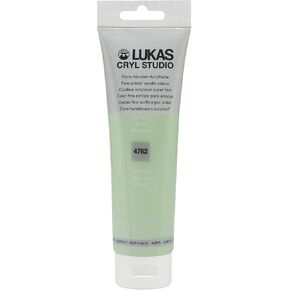 Lukas CRYL Studio Artist Acrylic Paint, Mint, 125 ml Tube - High Pigment Acrylic Paints for Canvas Painting, Large Scale Works - Medium-Viscosity, Water-Mixable, Fast Drying