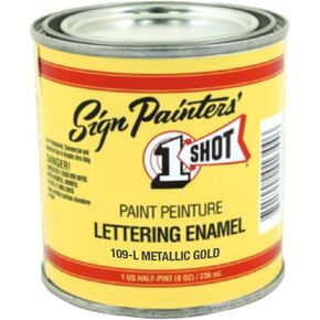 Sign Painters 1 Shot Paint Metallic Gold 109L