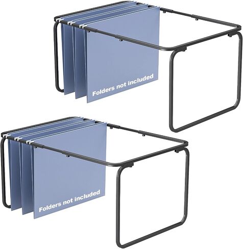 Legal/Letter Size Hanging File Folder Frame,Adjustable Length 16 to 25 inches,Heavy Duty Steel File Cabinet/Drawer Organizer Insert,Hanging Folder Holder for Desktop,11.6" W X 9.3" H,1 Pack in Saudi Arabia