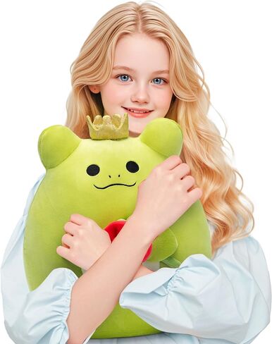 مجموعة كبيرة من الضفدع الفخم لعبة حيوانية محشوة ، ألعاب كبيرة ذات حجم ناعم 13 "سمين kawaii المعانقة الوسائد احتضان أفلام قابلة in Kuwait