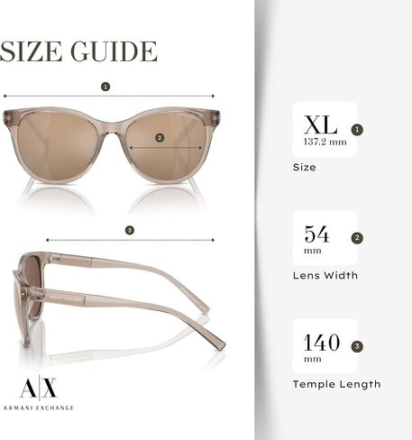 Armani Exchange AX4144SU 54MM Cat Eye Sunglasses For Women + BUNDLE WIth Designer iWear Complimentary Eyewear Kit in Saudi Arabia