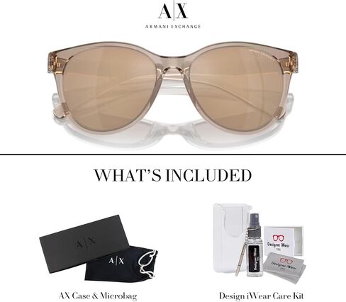 Armani Exchange AX4144SU 54MM Cat Eye Sunglasses For Women + BUNDLE WIth Designer iWear Complimentary Eyewear Kit in Saudi Arabia