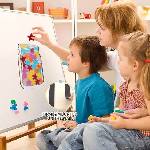 GdosRuth Classroom Reward Jar Magnetic Reward Jars for Kids Behavior Reward Chart for Kids Positive Behavior Jar Potty Training in Saudi Arabia