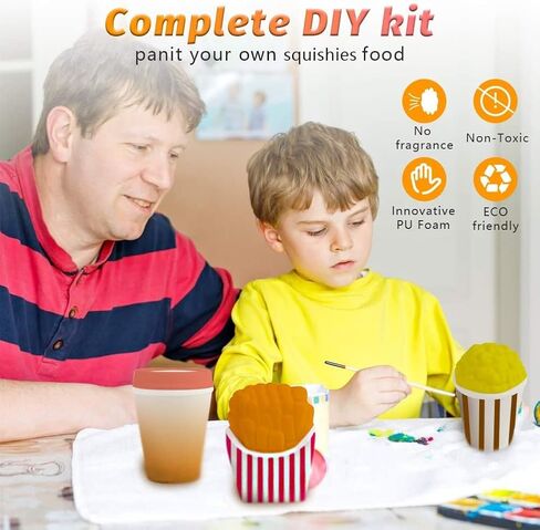 LovesTown squishies Painting Kit, 6 PCS DIY Animal Squishies Making Squishies Kit Paint Your Own Squishies for Birthday Gifts in Saudi Arabia
