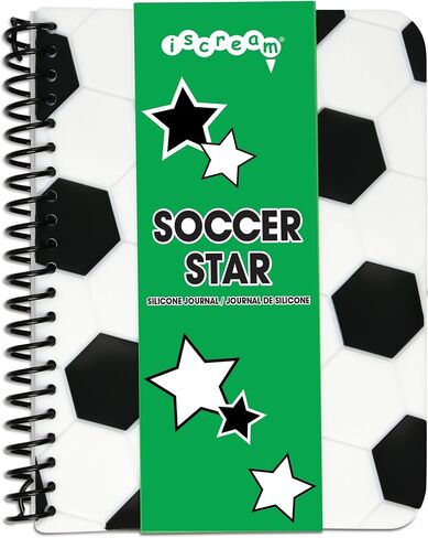 iscream Vinyl Cover Spiral-Bound Lined Page 7" Journal - Soccer Star in Saudi Arabia
