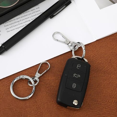 2pcs فتحة مزدوجة فتحة دوارة الخطاف دوارة مشبك مشبك المعادن دوار خطافات المفتاح مع حلقة مفاتيح مفتاح القصاص in Kuwait