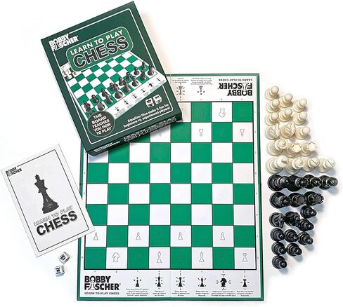 Bobby Fischer® Learn to Play Chess Set Board Game in Kuwait
