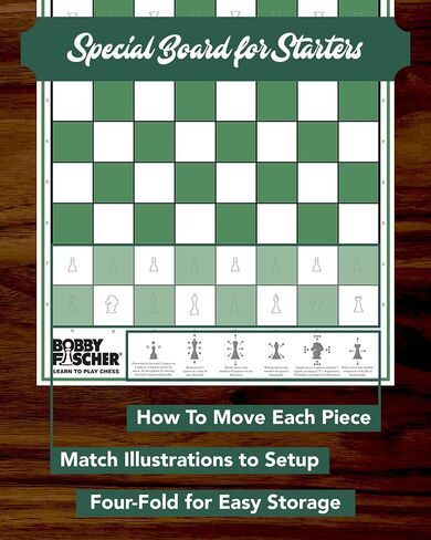 Bobby Fischer® Learn to Play Chess Set Board Game in Kuwait