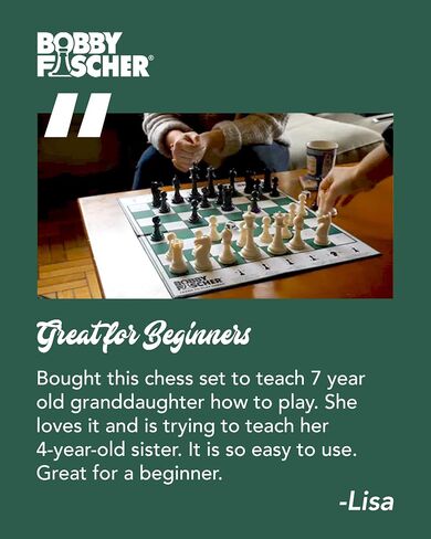 Bobby Fischer® Learn to Play Chess Set Board Game in Kuwait