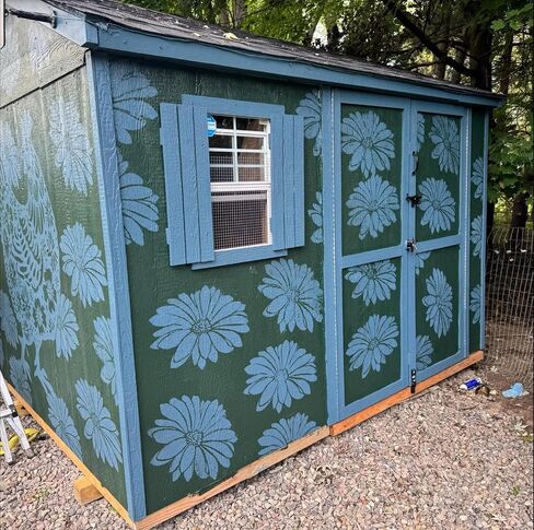 زهرة الإستنسل للطلاء 14 بوصة زهرة كبيرة من أذرع زهرة روز الكركديه الأزهار الأزهار لسياج حديقة قابلة لإعادة الاستخدام قابلة لإعادة الاستنسل عباد الشمس مرسو in Kuwait