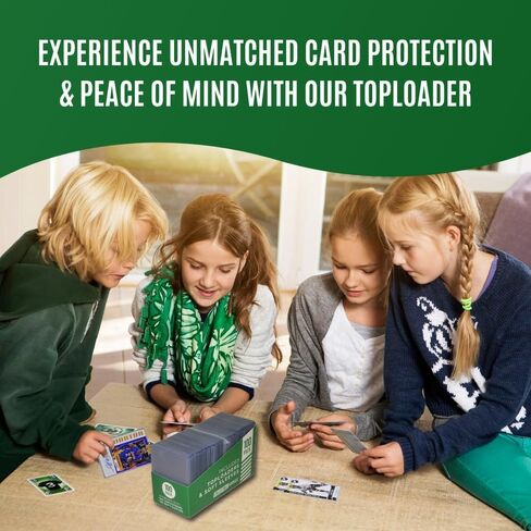 Top Loaders for Cards | 3x4 Inch Card Protectors for Collective Trading| Protective Sports Card Holder | Standard Size | Penny Soft Sleeves (100 Toploaders + 100 Penny Sleeves) in Kuwait